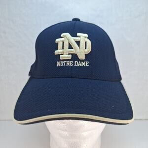 Notre Dame Hat Vintage Flexfit OSFM Blue SPL28 Official University Gear
